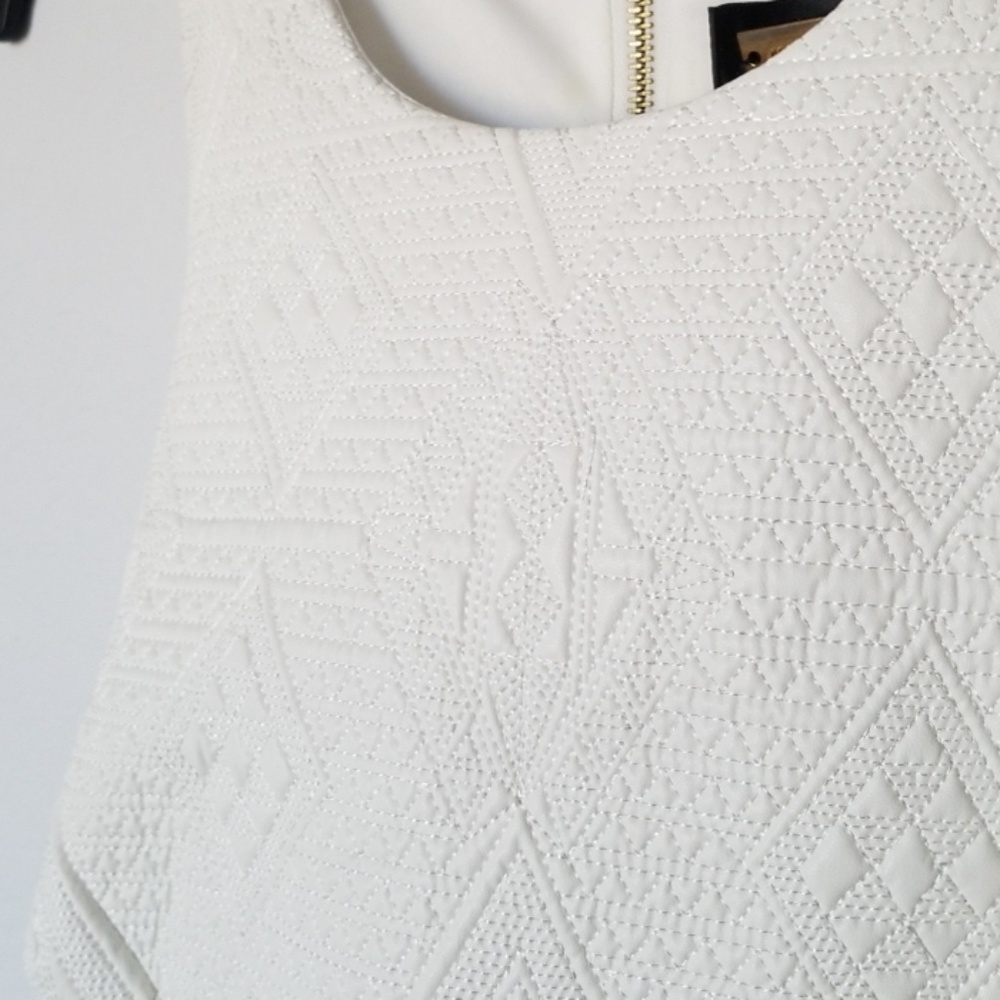 Designer White Mini Dress - Picture 2 of 4